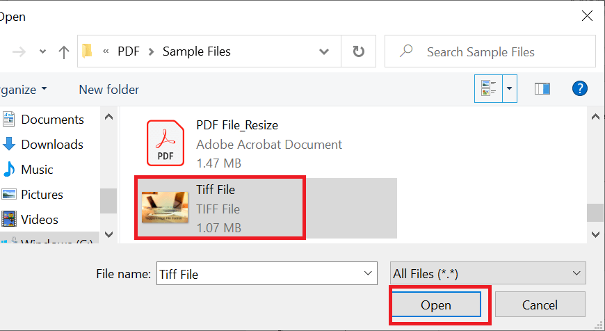 将 TIFF 转换为 PDF