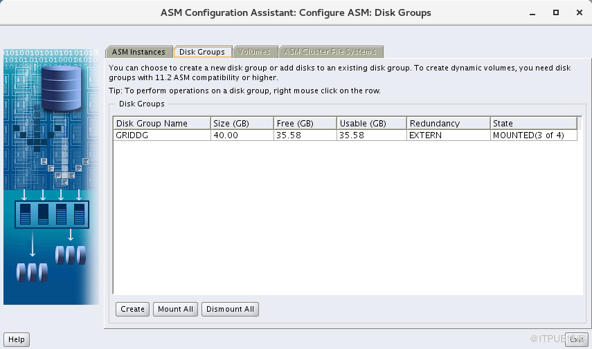 Oracle RAC+DG环境搭建（CentOS 7+Oracle 12C）(七） 配置ASM共享磁盘组