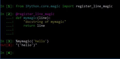  IPython自定义线魔术函数