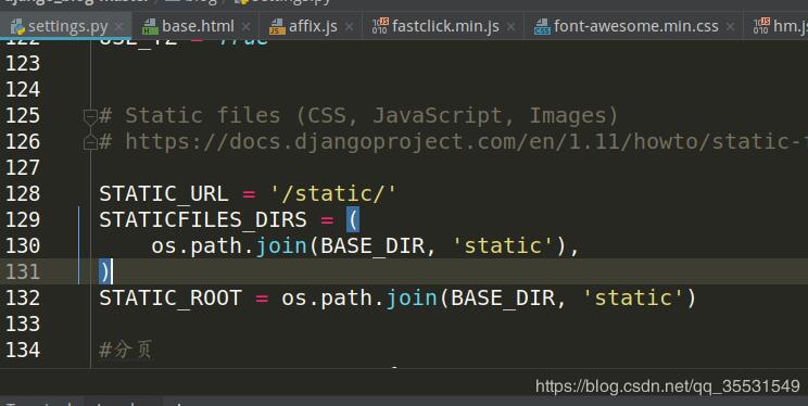解决django无法访问本地static文件(js,css,img)网页里js,cs都加载不了
