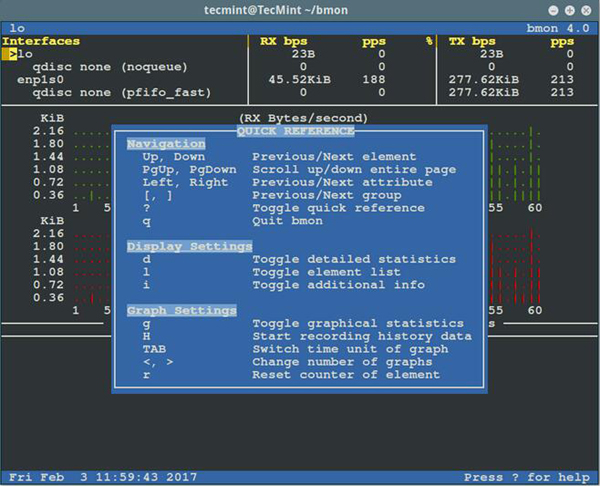 Linux下bmon怎么用