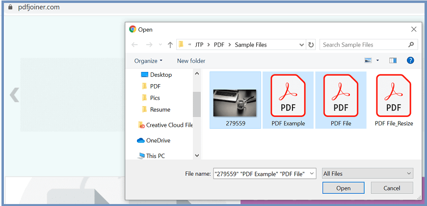 合并PDF文件