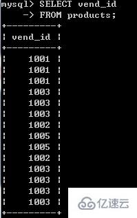 MySQL中检索数据的示例分析