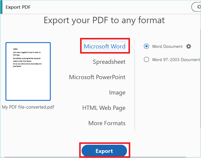 将PDF转换为Word