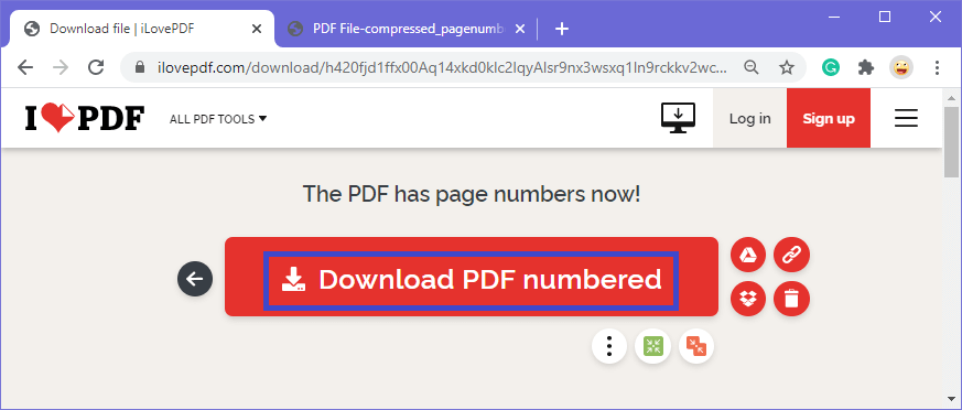 在PDF上添加页码